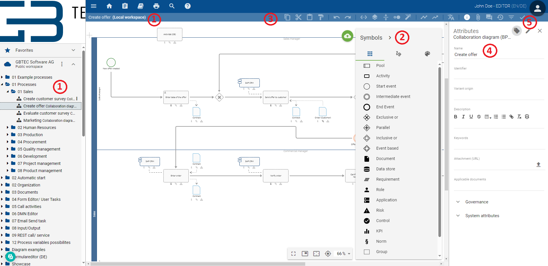 Discover the new user interface — BIC Process Design documentation
